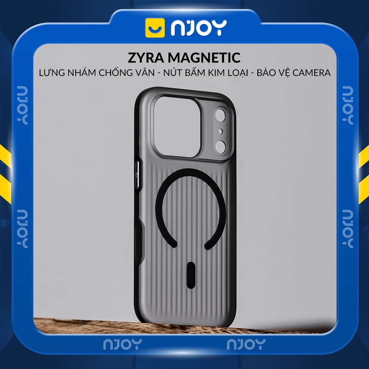 Ốp Lưng Nhám Chống Vân Tay Hỗ Trợ Sạc Không Dây Từ Tính Cho iPhone 17 Pro Max 16 15 14 13 12