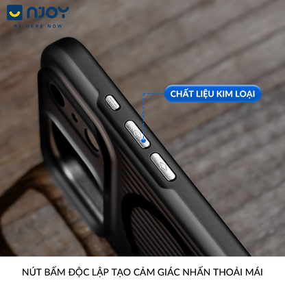 Ốp Lưng Nhám Chống Vân Tay Hỗ Trợ Sạc Không Dây Từ Tính Cho iPhone 17 Pro Max 16 15 14 13 12