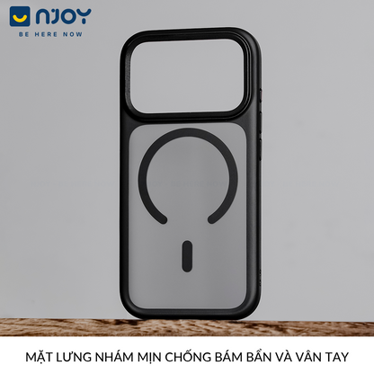 Ốp Nhám Hỗ Trợ Sạc Không Dây Từ Tính Nút Bấm AI Camera Cao Cấp Cho Điện Thoại iPhone 17 Pro Max 16