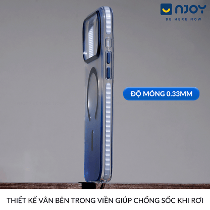 Ốp Magsafe Lưng Nhám Đổi Màu Gradient Ombre Cho iPhone 17 Pro Max 16 15 14 13