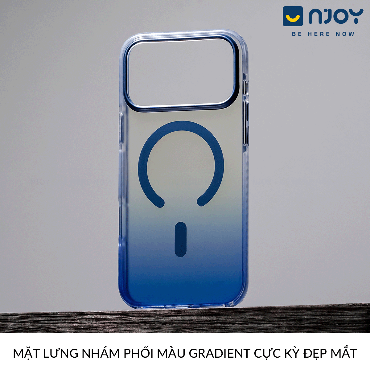 Ốp Magsafe Lưng Nhám Đổi Màu Gradient Ombre Cho iPhone 17 Pro Max 16 15 14 13