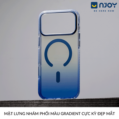 Ốp Magsafe Lưng Nhám Đổi Màu Gradient Ombre Cho iPhone 17 Pro Max 16 15 14 13