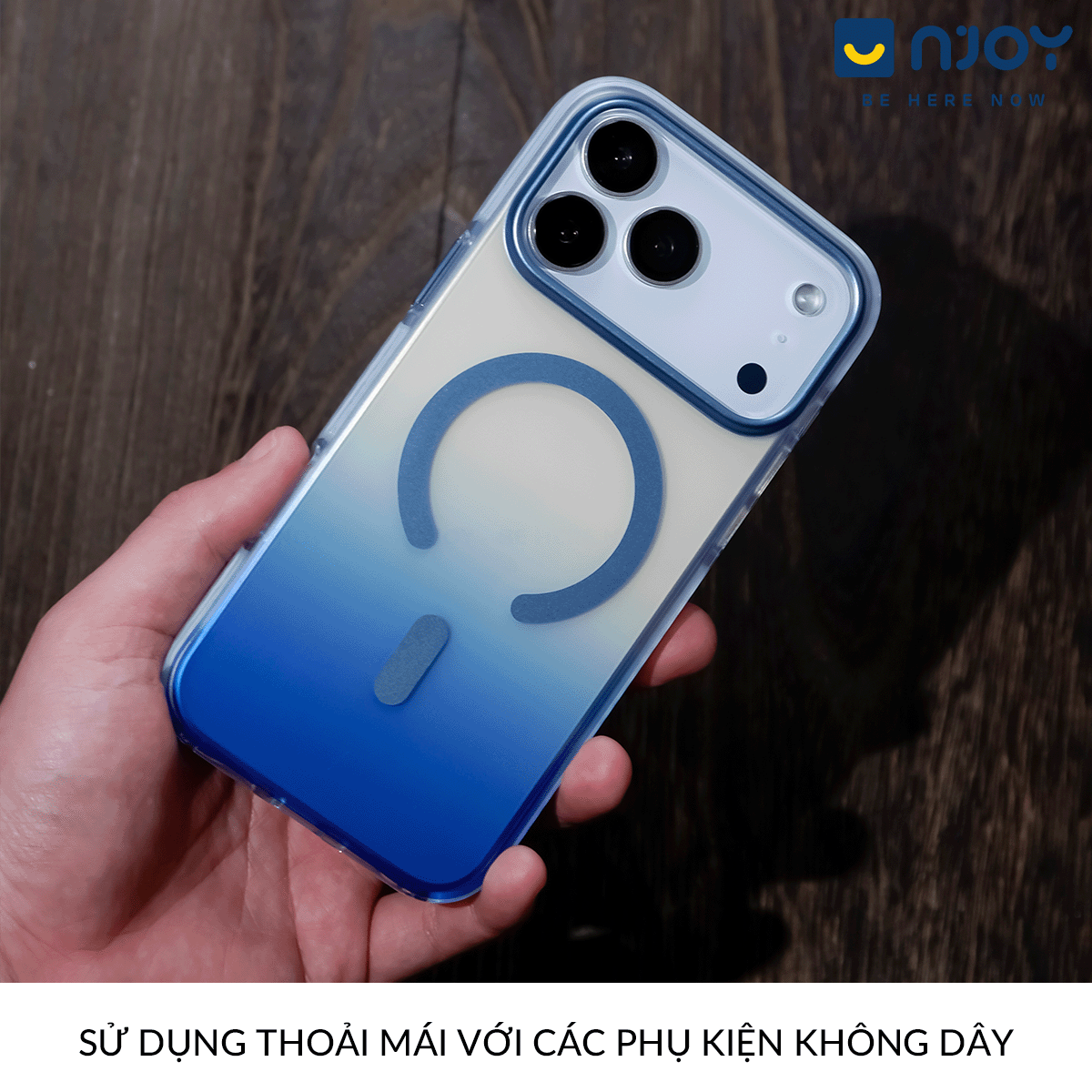 Ốp Magsafe Lưng Nhám Đổi Màu Gradient Ombre Cho iPhone 17 Pro Max 16 15 14 13