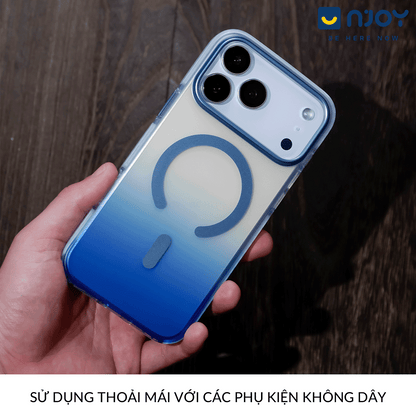 Ốp Magsafe Lưng Nhám Đổi Màu Gradient Ombre Cho iPhone 17 Pro Max 16 15 14 13