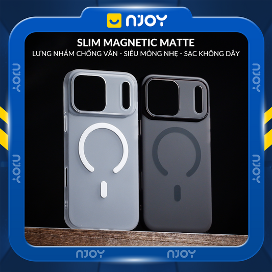 Ốp Magsafe Siêu Mỏng Nhám Mờ Chống Vân Tay Cho iPhone 12 13 14 15 16 17 Pro Max