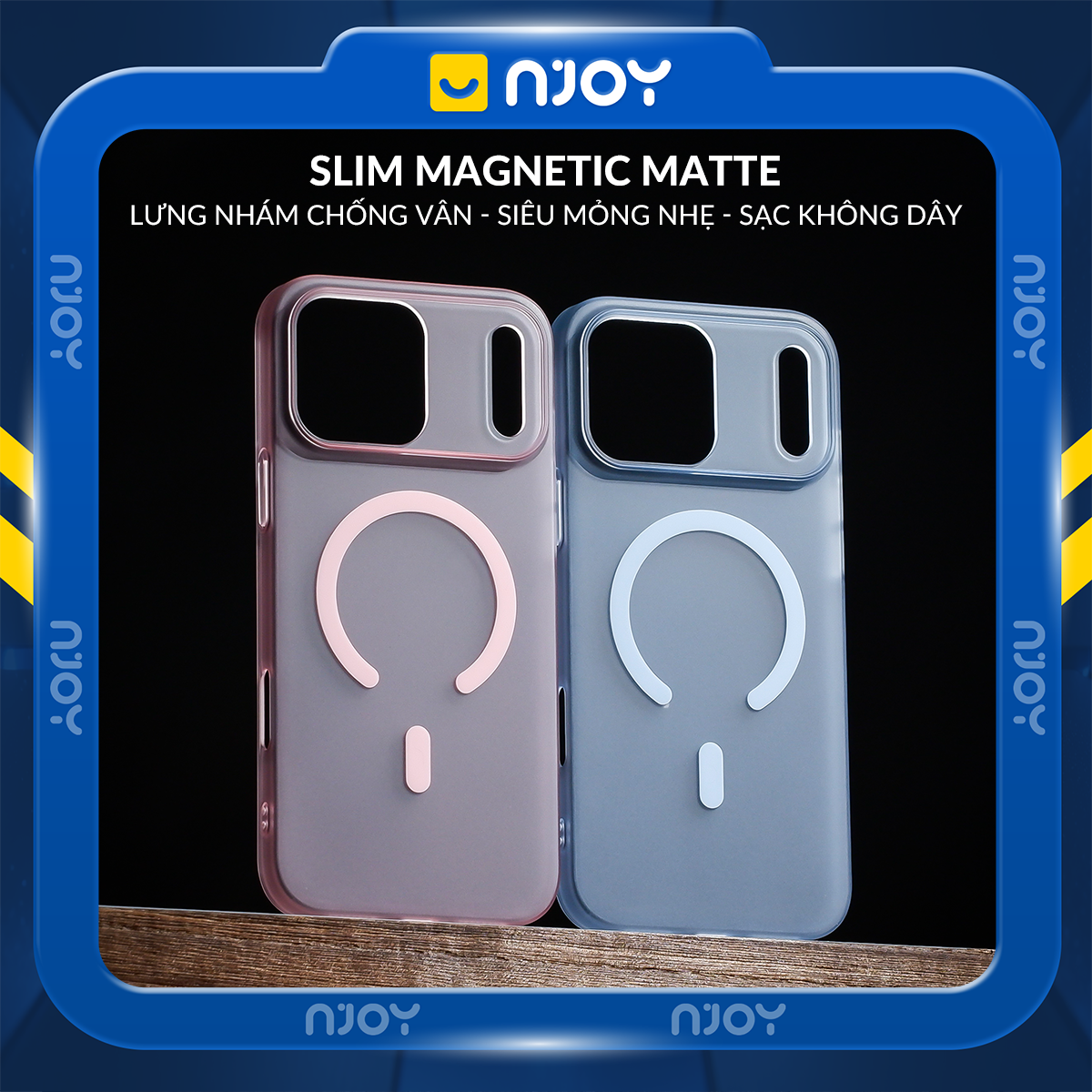 Ốp Magsafe Siêu Mỏng Nhám Mờ Chống Vân Tay Cho iPhone 12 13 14 15 16 17 Pro Max