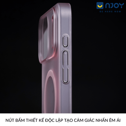 Ốp Magsafe Siêu Mỏng Nhám Mờ Chống Vân Tay Cho iPhone 12 13 14 15 16 17 Pro Max