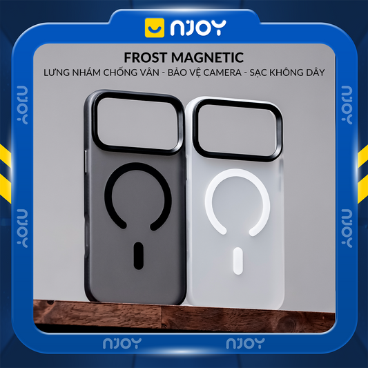 Ốp Nhám Magsafe Cao Cấp Bảo Vệ Camera Chống Vân Tay Cho Điện Thoại iPhone 17 Pro Max 16 15 14