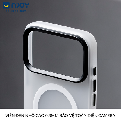 Ốp Nhám Magsafe Cao Cấp Bảo Vệ Camera Chống Vân Tay Cho Điện Thoại iPhone 17 Pro Max 16 15 14