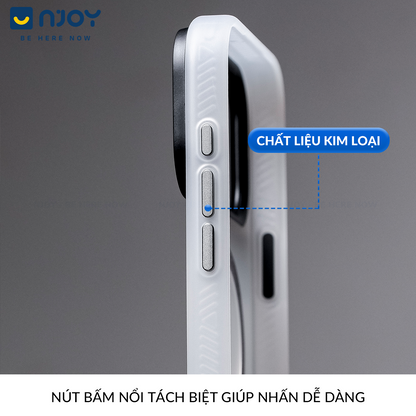 Ốp Nhám Magsafe Cao Cấp Bảo Vệ Camera Chống Vân Tay Cho Điện Thoại iPhone 17 Pro Max 16 15 14