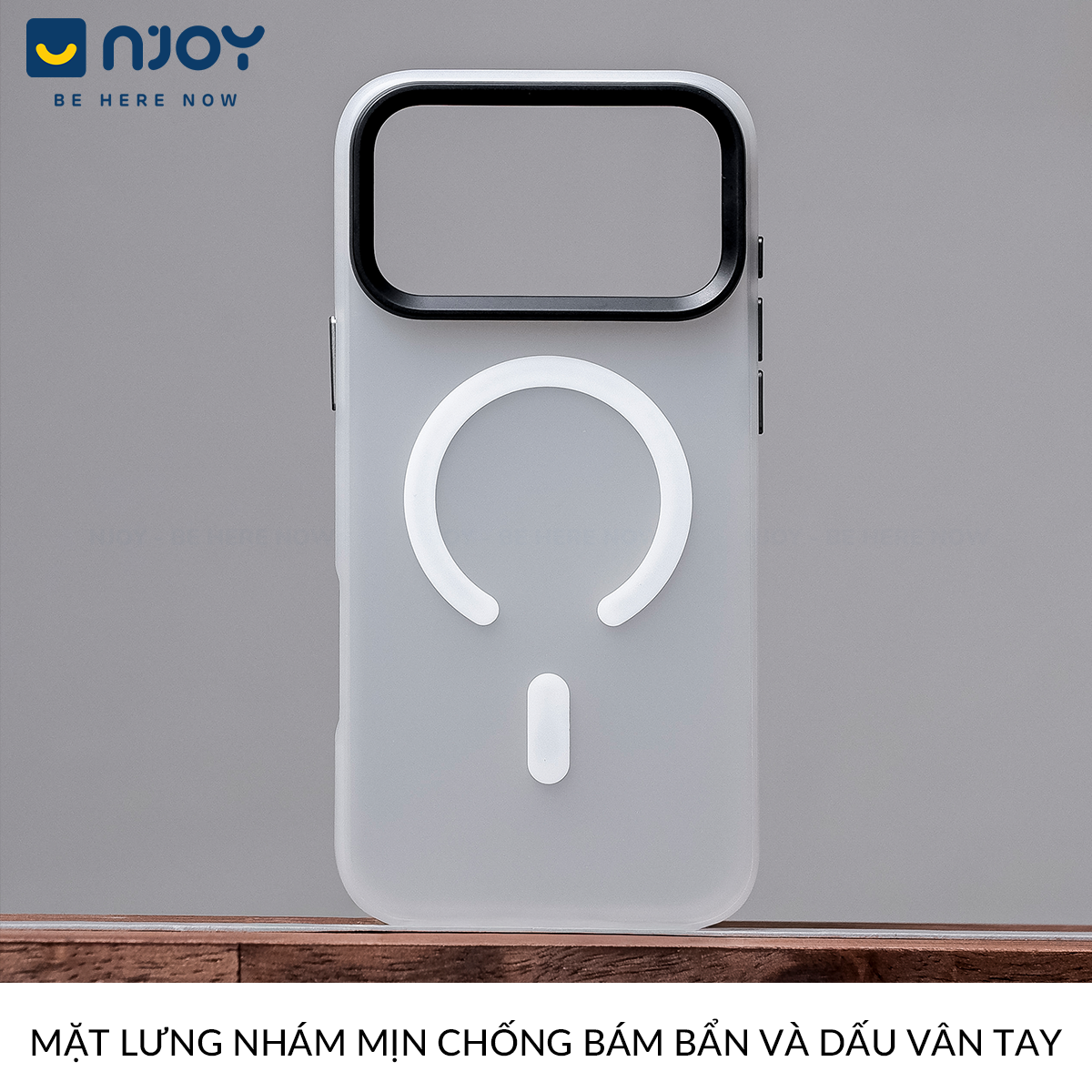 Ốp Nhám Magsafe Cao Cấp Bảo Vệ Camera Chống Vân Tay Cho Điện Thoại iPhone 17 Pro Max 16 15 14