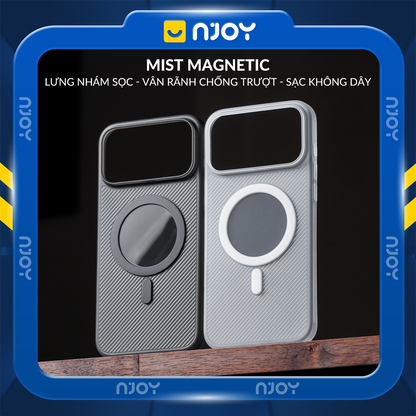 Ốp Magsafe Nhám Siêu Mỏng Mist Chống Trơn Trượt Cho iPhone 17 Pro Max 16 15 14 13 12