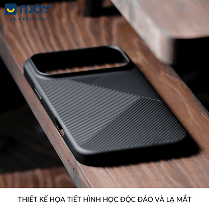 Ốp Nhám Sọc Siêu Mỏng Nexus Họa Tiết Hình Học Geomestry Cho iPhone 17 Pro Max 16 15 14 13 12