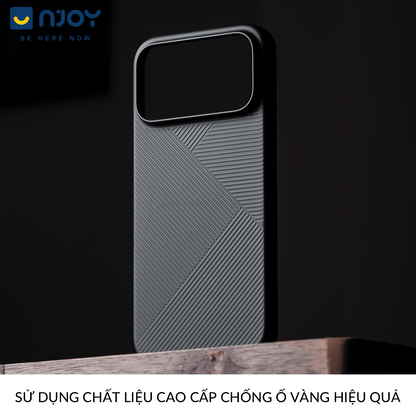 Ốp Nhám Sọc Siêu Mỏng Nexus Họa Tiết Hình Học Geomestry Cho iPhone 17 Pro Max 16 15 14 13 12