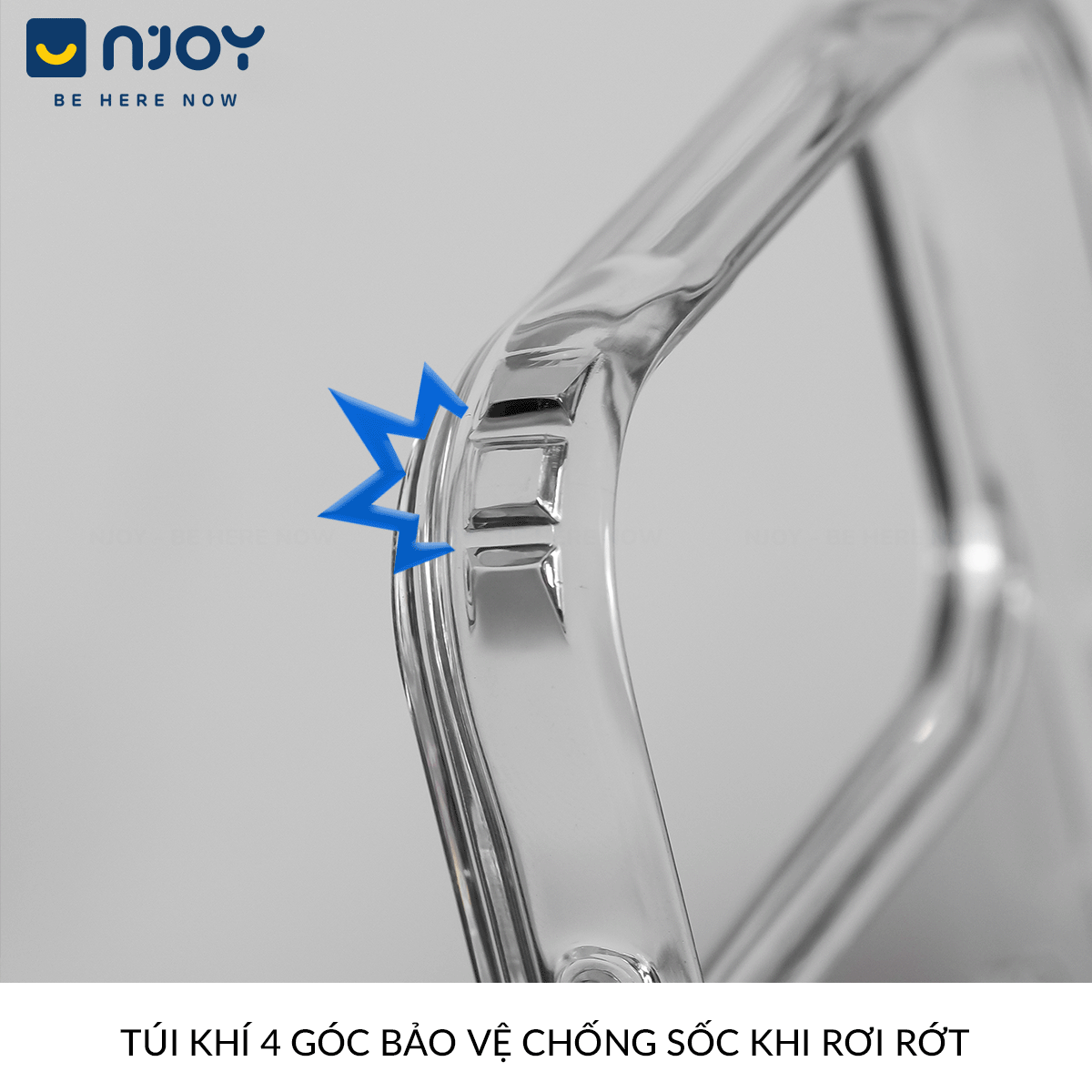 Ốp Đựng Thẻ Trong Suốt Njoy Bảo Vệ Camera Cho iPhone 17 Pro Max 16 15 14 13 12