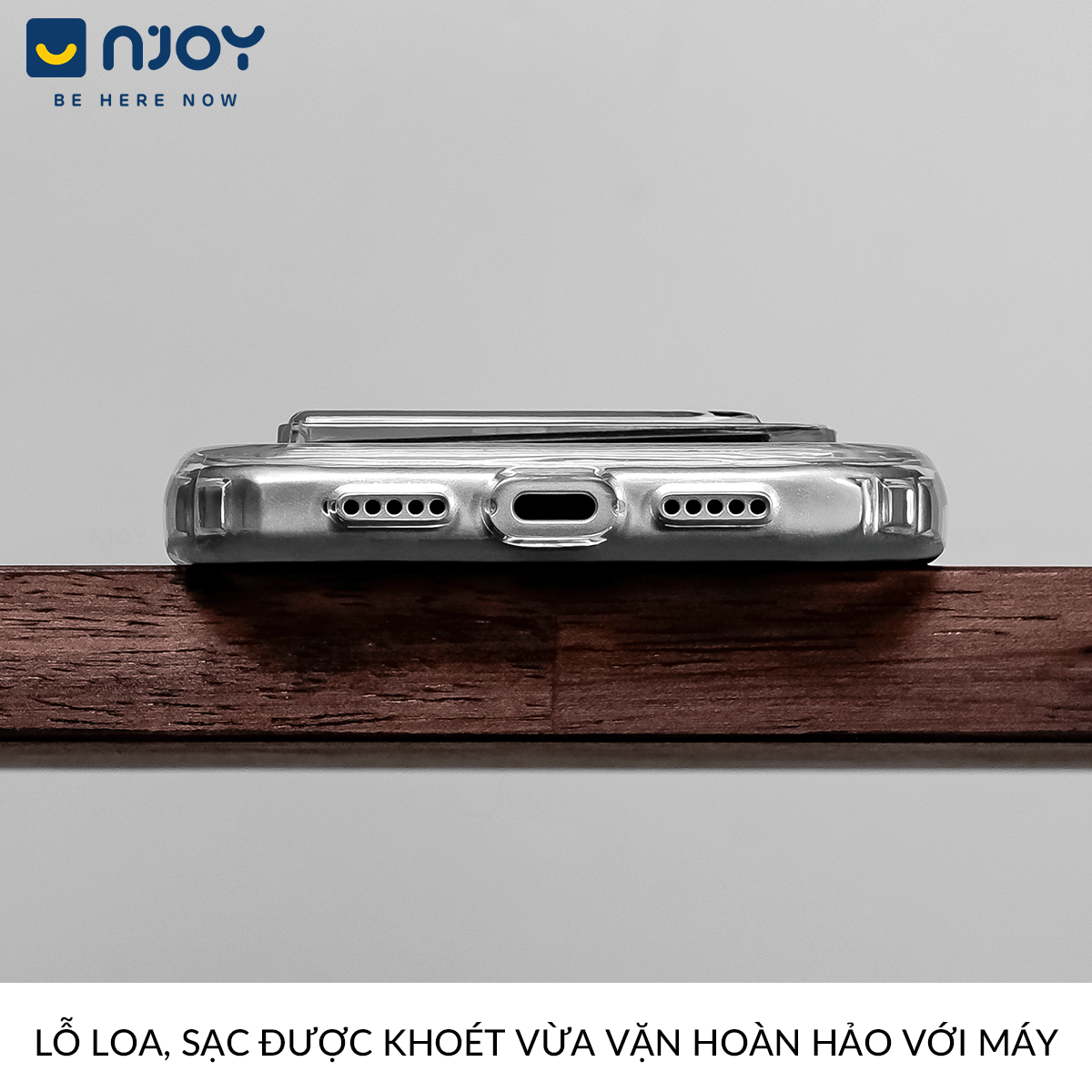 Ốp Đựng Thẻ Trong Suốt Njoy Bảo Vệ Camera Cho iPhone 17 Pro Max 16 15 14 13 12