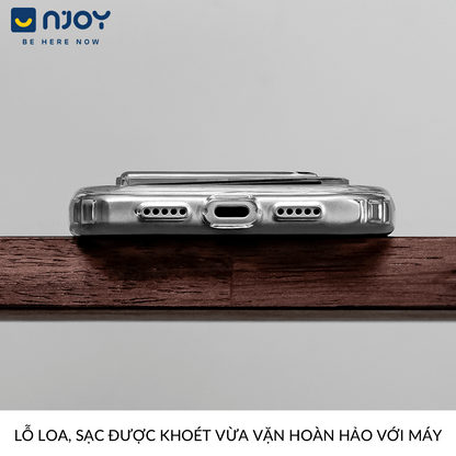Ốp Đựng Thẻ Trong Suốt Njoy Bảo Vệ Camera Cho iPhone 17 Pro Max 16 15 14 13 12