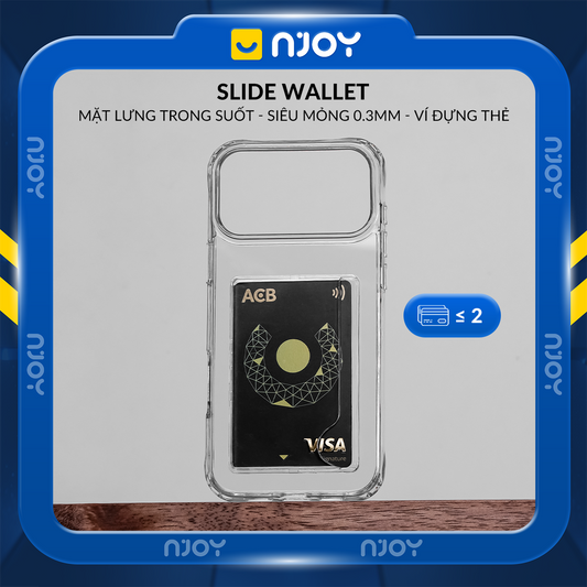 Ốp Đựng Thẻ Trong Suốt Njoy Bảo Vệ Camera Cho iPhone 17 Pro Max 16 15 14 13 12