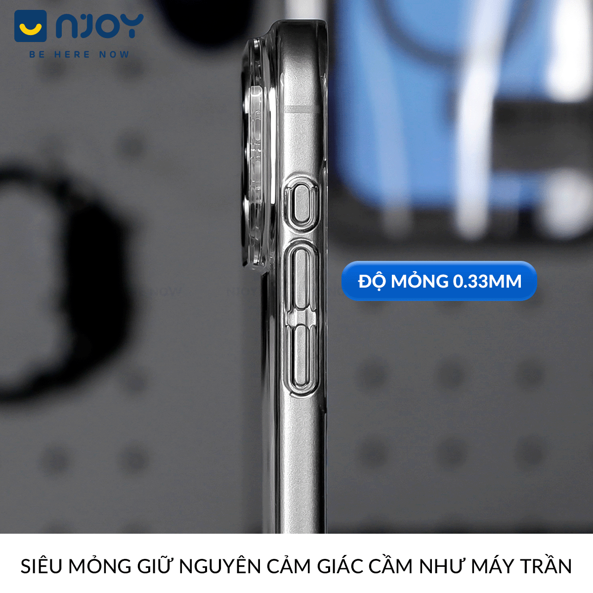 Ốp Siêu Mỏng Memumi Trong Suốt Hỗ Trợ Sạc Không Dây Cho Điện Thoại iPhone 17 Pro Max 16 15 14 13