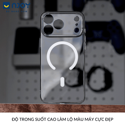 Ốp Siêu Mỏng Memumi Trong Suốt Hỗ Trợ Sạc Không Dây Cho Điện Thoại iPhone 17 Pro Max 16 15 14 13