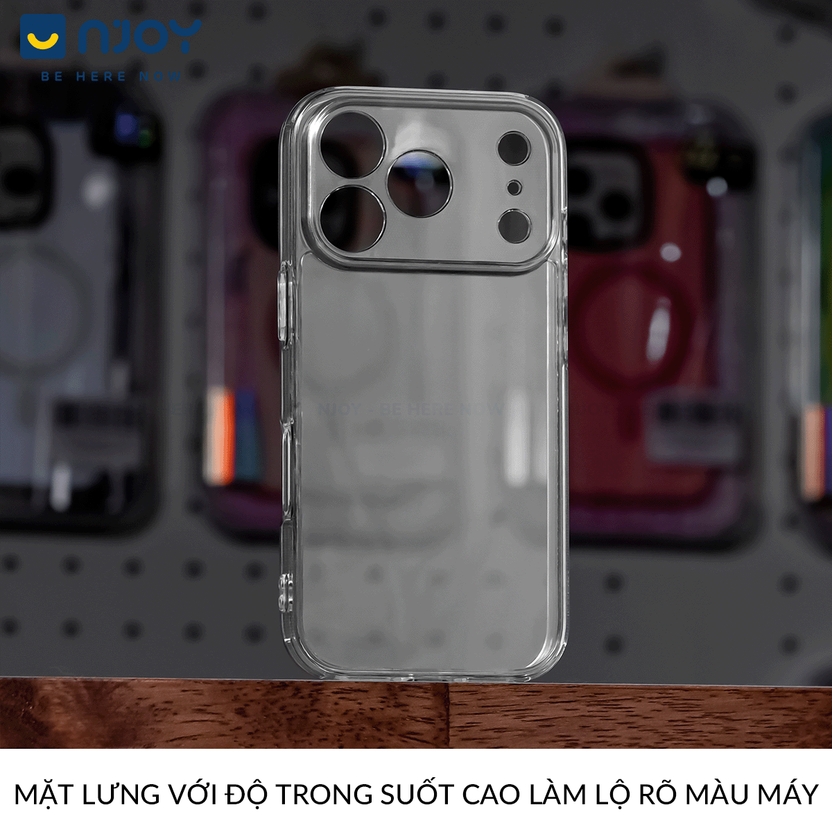 Ốp Trong Suốt Mỏng Nhẹ Bảo Vệ Camera Chống Ố Cho iPhone 17 Pro Max 16 15 14 12 12 11
