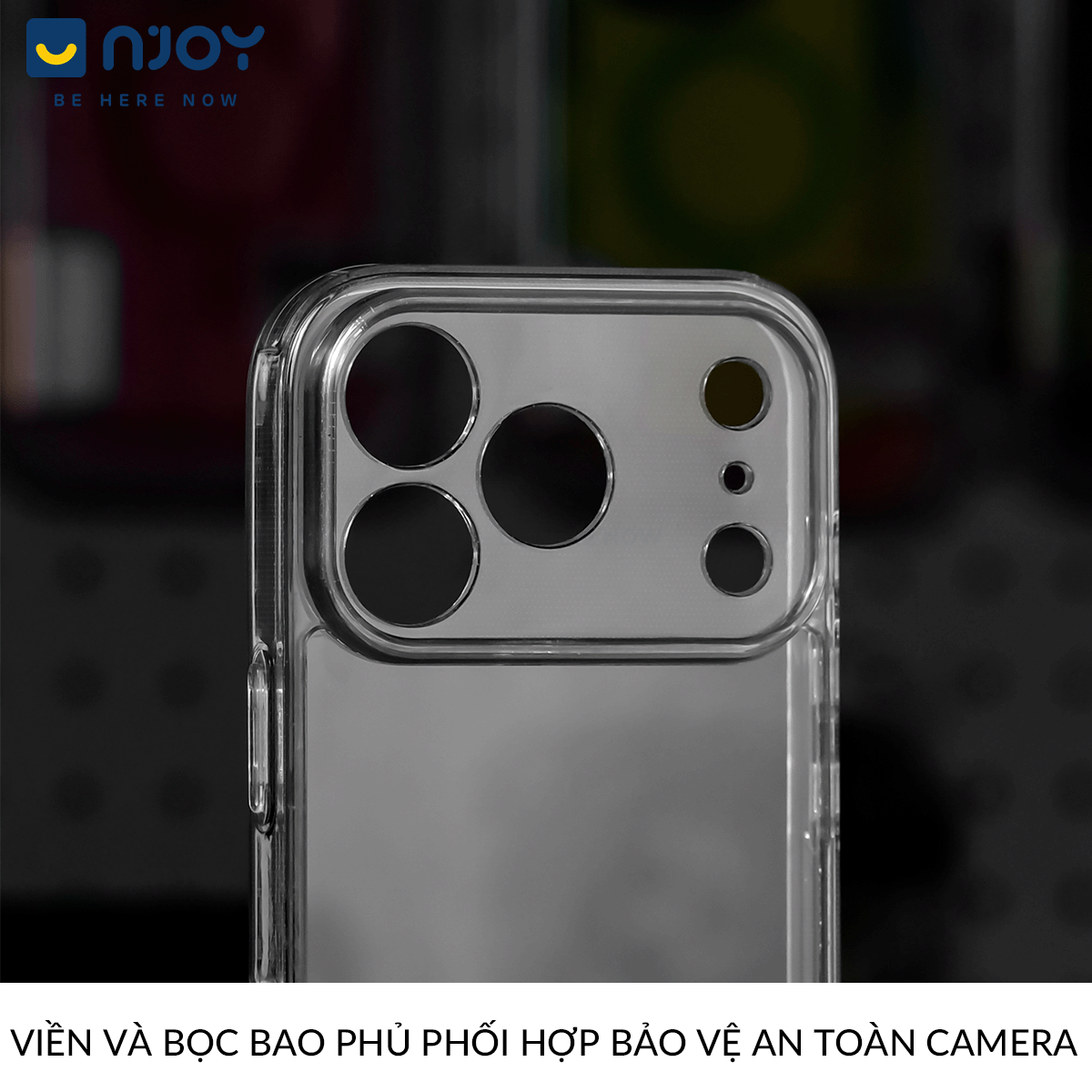 Ốp Trong Suốt Mỏng Nhẹ Bảo Vệ Camera Chống Ố Cho iPhone 17 Pro Max 16 15 14 12 12 11