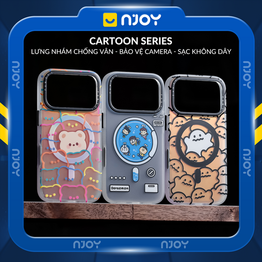 Ốp Lưng Magsafe Hình In Chống Vân Tay Bảo Vệ Camera Cho iPhone 17 Pro Max 16 15 14 13 12