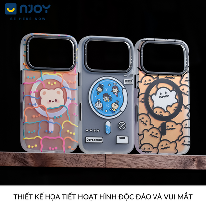 Ốp Lưng Magsafe Hình In Chống Vân Tay Bảo Vệ Camera Cho iPhone 17 Pro Max 16 15 14 13 12