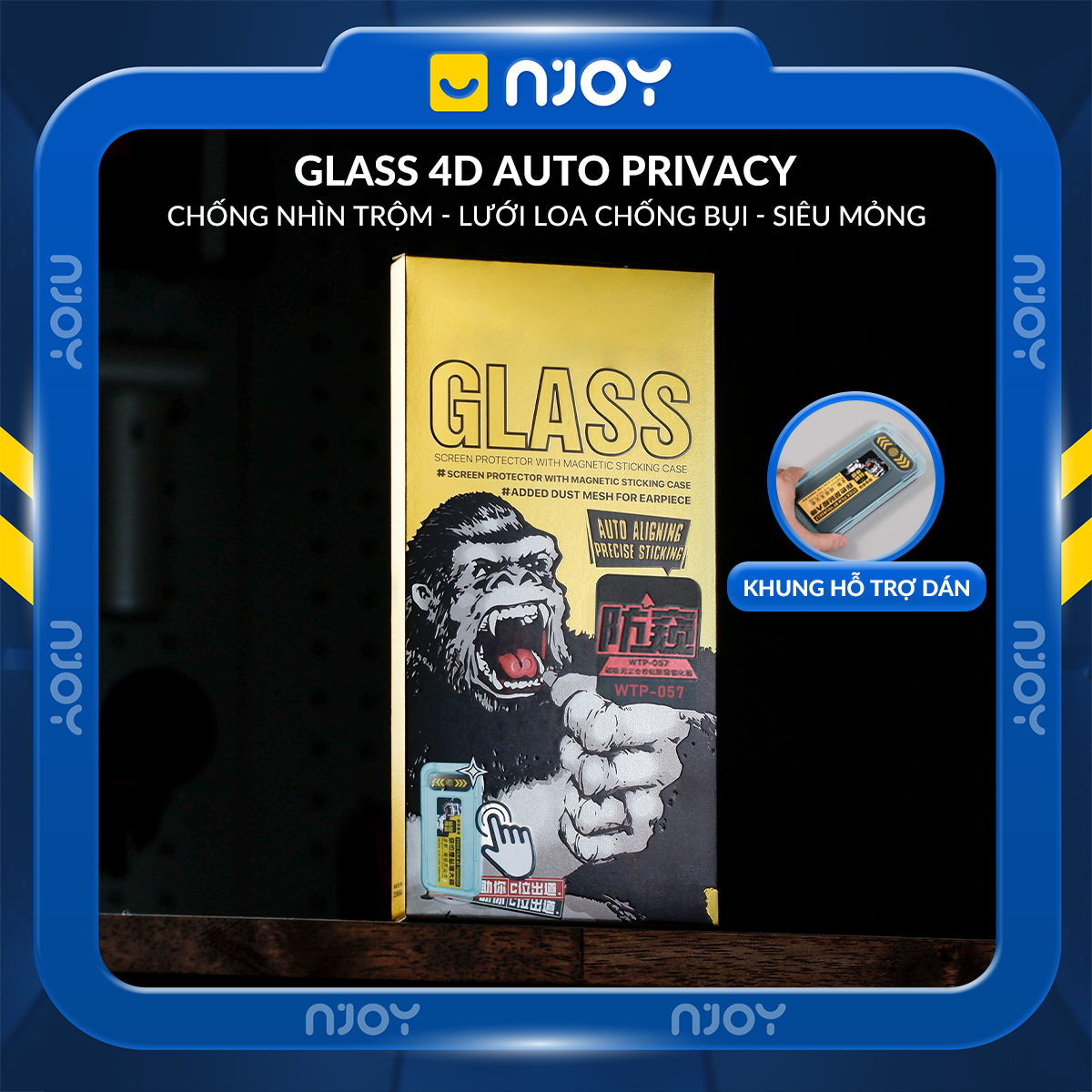 Kính Cường Lực Wekome Kingkong Chống Nhìn Trộm Cho iPhone 17 Pro Max 16 15 14 13 12