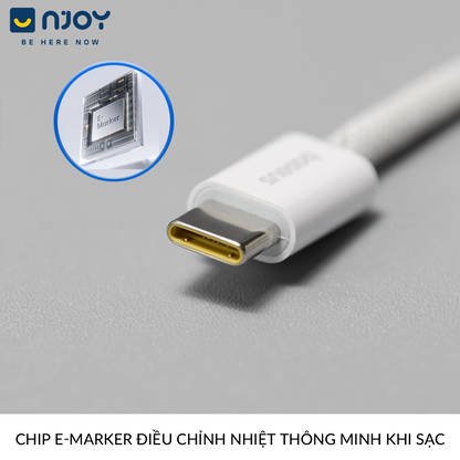 Dây Cáp Sạc Baseus PD 100W Type C To Type C Bện Nylon Cho Điện Thoại iPhone Laptop Macbook iPad