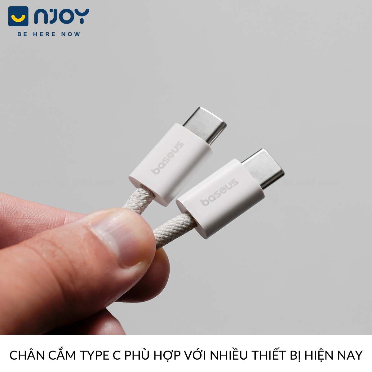 Dây Cáp Sạc Baseus PD 100W Type C To Type C Bện Nylon Cho Điện Thoại iPhone Laptop Macbook iPad