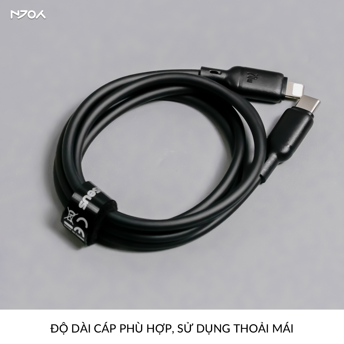 Cáp Sạc Nhanh Baseus PD 20W Type C to Lightning Chống Đứt Gãy Cho iPhone 14 Pro Max 13 12