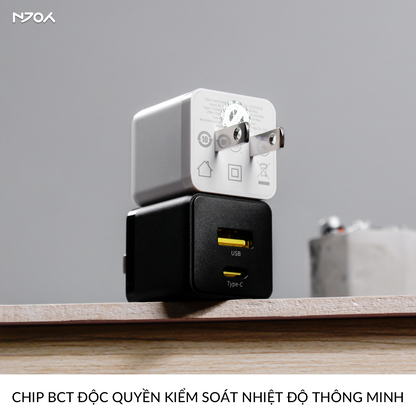 Củ Sạc Nhanh 20W Baseus Palm 2 Cổng Type C USB-A Nhỏ Gọn Cho iPhone Samsung