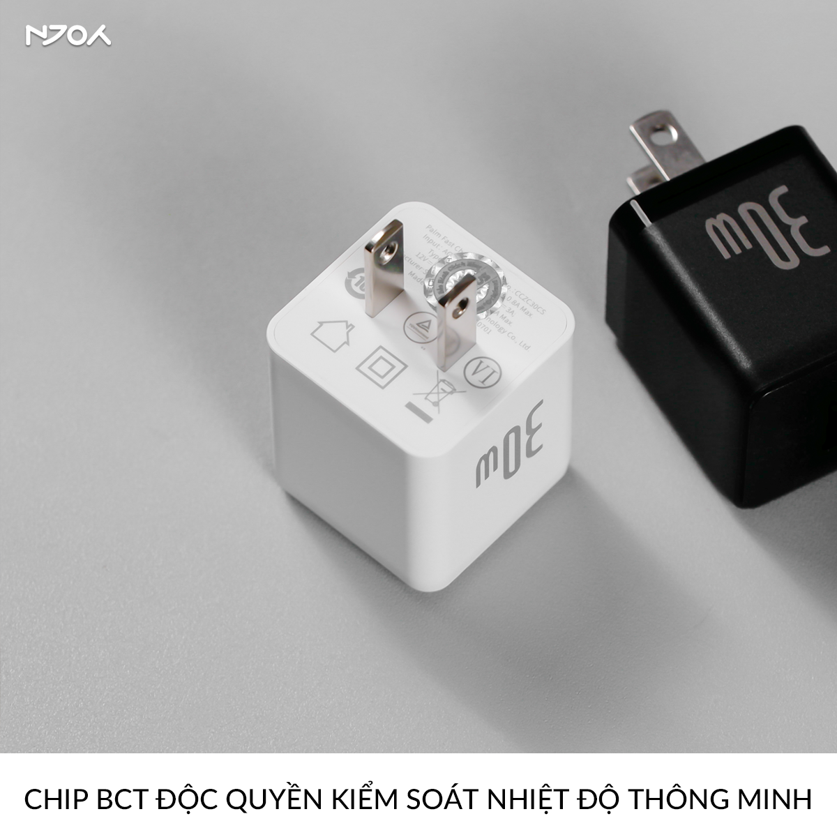 Củ Sạc Nhanh 30W Baseus Palm Chân Cắm Type C Hỗ Trợ QC PD 3.0 Cho iPhone Samsung