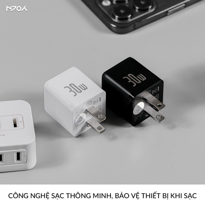 Củ Sạc Nhanh 30W Baseus Palm Chân Cắm Type C Hỗ Trợ QC PD 3.0 Cho iPhone Samsung