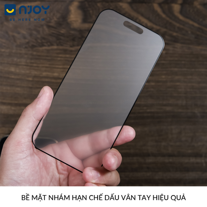 Kính Cường Lực Chống Vân Tay Cho iPhone 17 Pro Max 16 15 14 13 12 11 XsMax