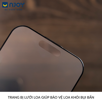 Kính Cường Lực Chống Vân Tay Cho iPhone 17 Pro Max 16 15 14 13 12 11 XsMax