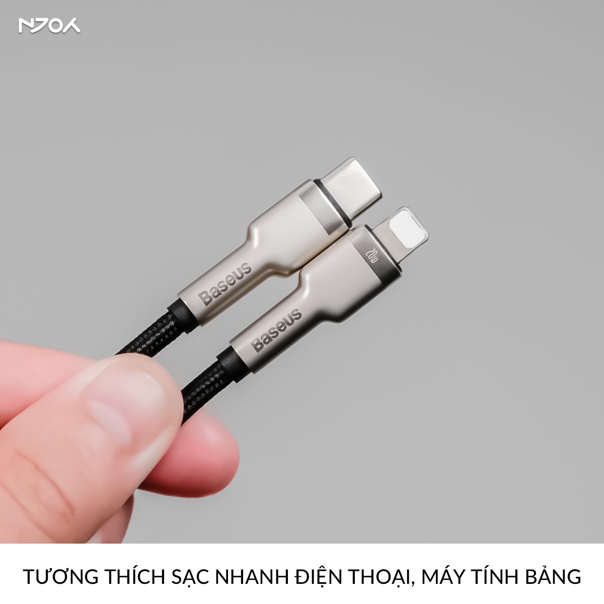 Cáp Sạc Nhanh Baseus Metal Serice Chân Cắm Type C Cho iPhone 14 Pro Max 13 12 11