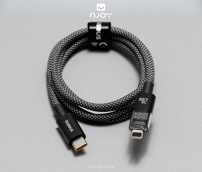 Dây Cáp Sạc Baseus 100W Type C To C Đèn Led Báo Công Suất Sạc Cho Điện Thoại iPhone iPad Macbook
