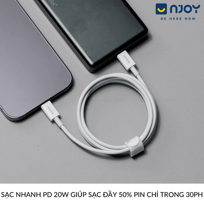 Dây Cáp Sạc Baseus 20W Type C To L Chất Liệu TPE Siêu Bền Cho Điện Thoại iPhone 14 Pro Max 13 12 11