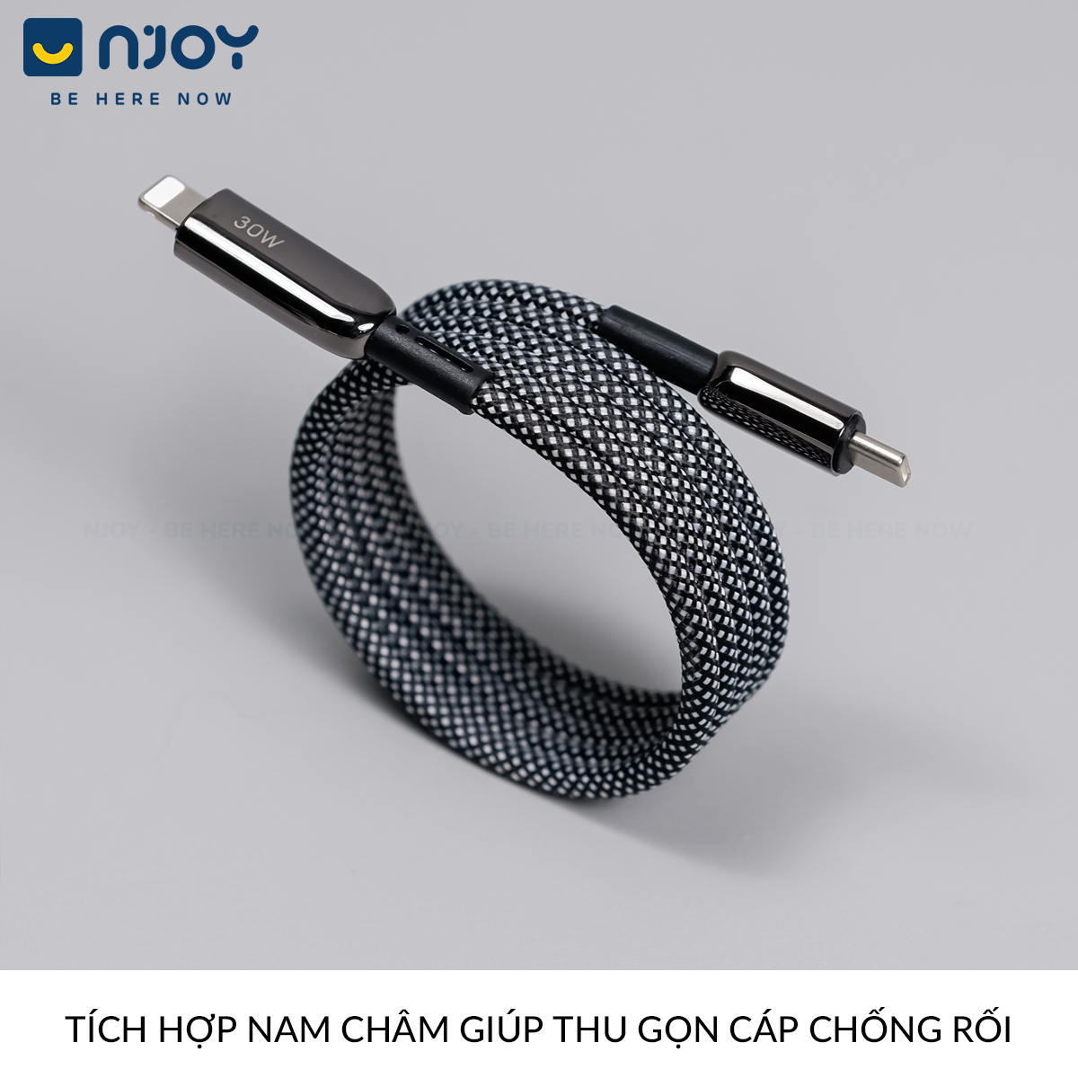 Cáp Sạc Nhanh Nam Châm WIWU 30W 100W Chân Cắm Type C Cho Điện Thoại iPhone Macbook Tablet iPad