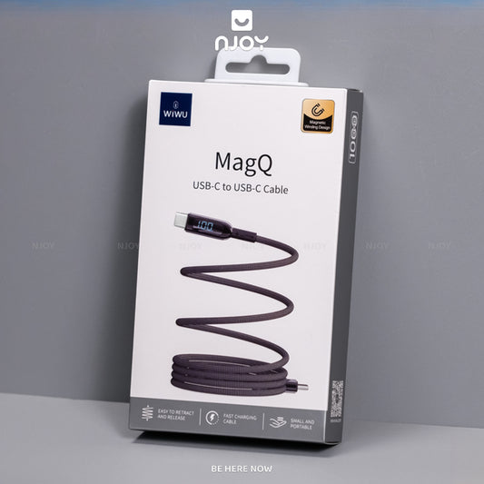 Cáp Sạc Nhanh Nam Châm WIWU 30W 100W Chân Cắm Type C Cho Điện Thoại iPhone Macbook Tablet iPad