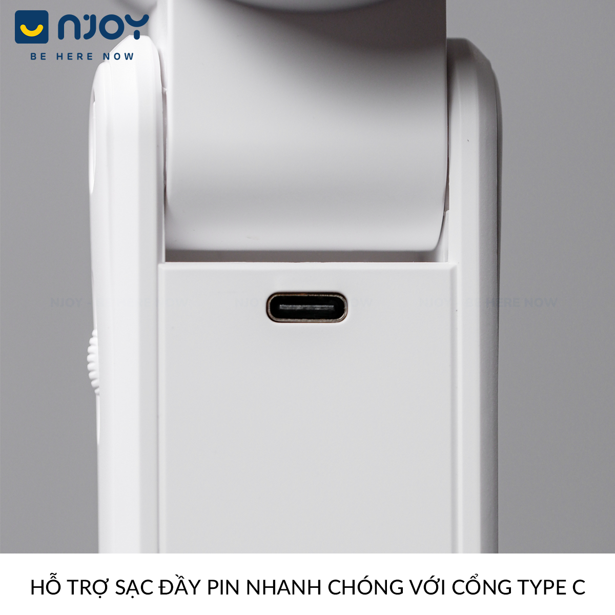 Quạt Cầm Tay Mini Siêu Nhỏ Gọn Chống Ồn Sạc Tích Điện Type C Pin Dung Lượng Lớn Màn Hình LCD