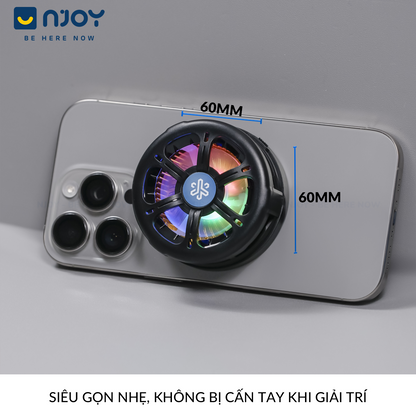 Quạt Tản Nhiệt Điện Thoại Không Dây Sò Lạnh Làm Mát Hỗ Trợ Chơi Game Liên Quân PUBG COD Tăng FPS