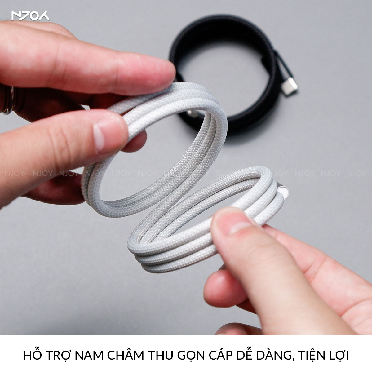 Cáp Sạc Nhanh Đa Năng 3 Trong 1 240W Type C Dây Nylon Cho iPhone MacBook iPad AirPods