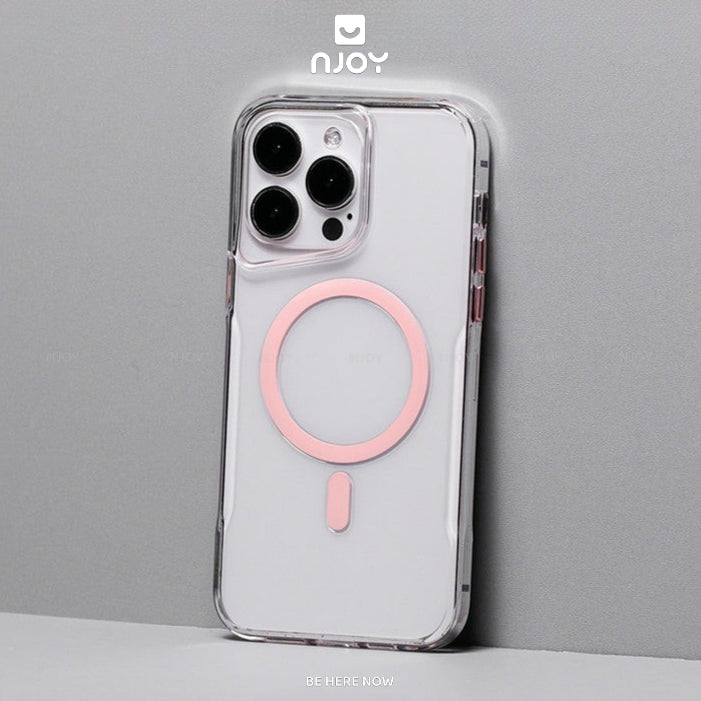 Ốp Magsafe Trong PC Cứng Likgus Vòng 3D Nút Kim Loại Cho iPhone 16 Pro Max 15 14