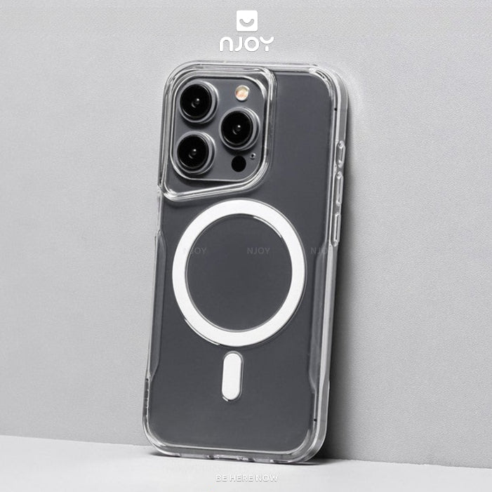 Ốp Magsafe Trong PC Cứng Likgus Vòng 3D Nút Kim Loại Cho iPhone 16 Pro Max 15 14
