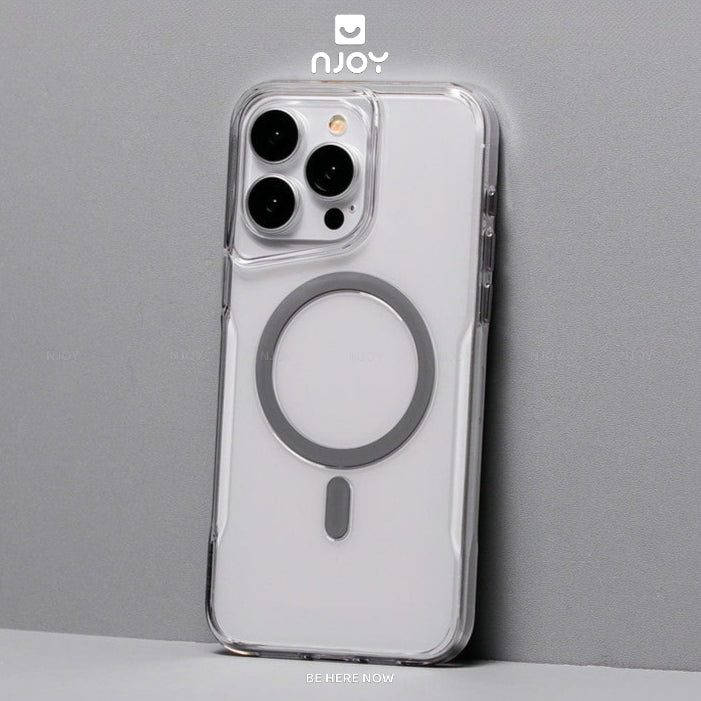 Ốp Magsafe Trong PC Cứng Likgus Vòng 3D Nút Kim Loại Cho iPhone 16 Pro Max 15 14