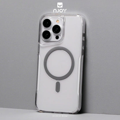 Ốp Magsafe Trong PC Cứng Likgus Vòng 3D Nút Kim Loại Cho iPhone 16 Pro MaxMax