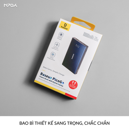 Sạc Dự Phòng Baseus 10000mAh Siêu Mỏng QC PD 20W Cho iPhone 16 Pro Max Samsung